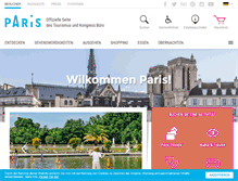 Tablet Screenshot of de.parisinfo.com